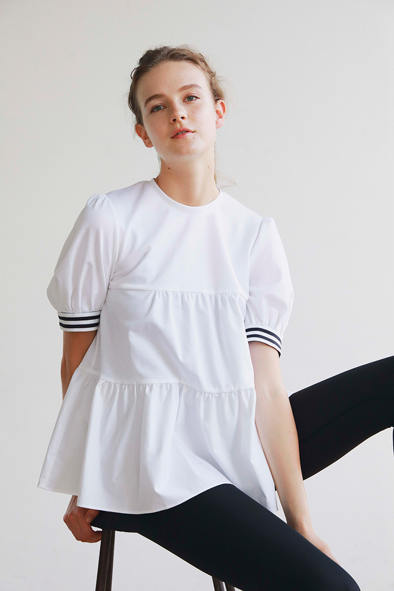 BORDERS at BALCONY ×DANASKIN TIERED TOP-tops.edu.ng